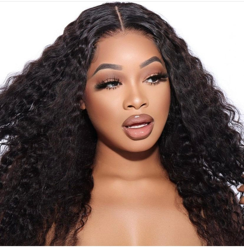 Burmese curly lace frontal wig