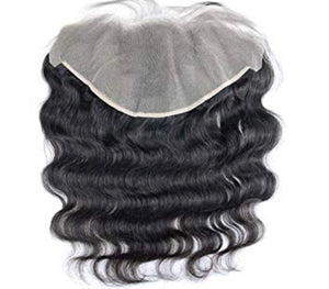 Transparent lace frontal body wave