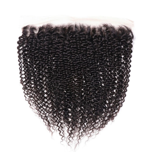 Kinky curly 13x4 Frontal Medium Brown