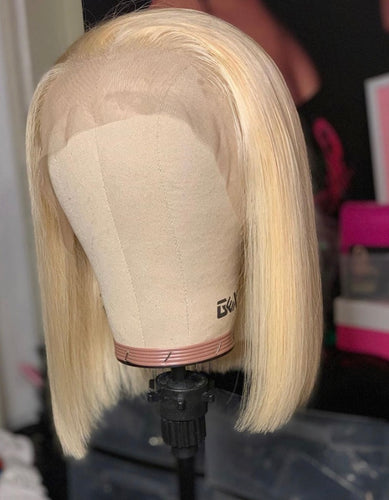 12” 613 blonde frontal  bob wig